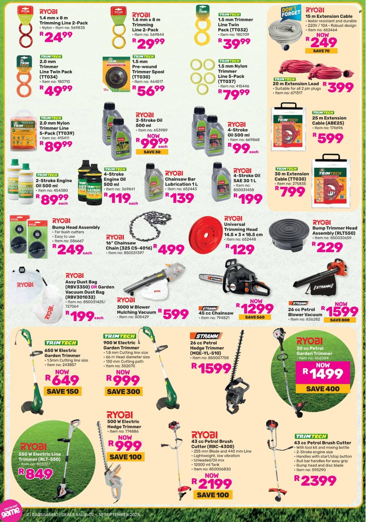 GAME specials - All Things Gardening & Outdoor (2025-09-02 - 2025-09-30) | 2