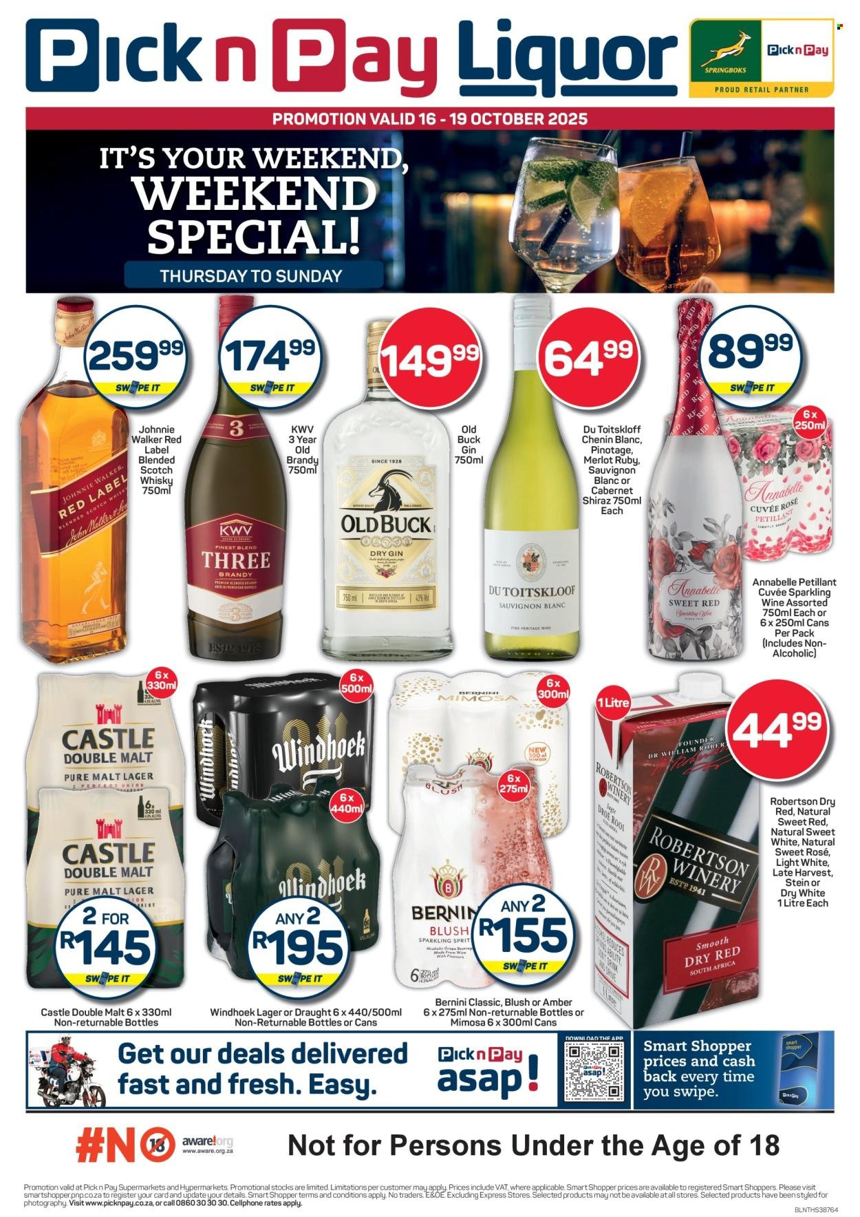 PICK N PAY specials - Liquor Specials (2025-10-16 - 2025-10-19) | 1