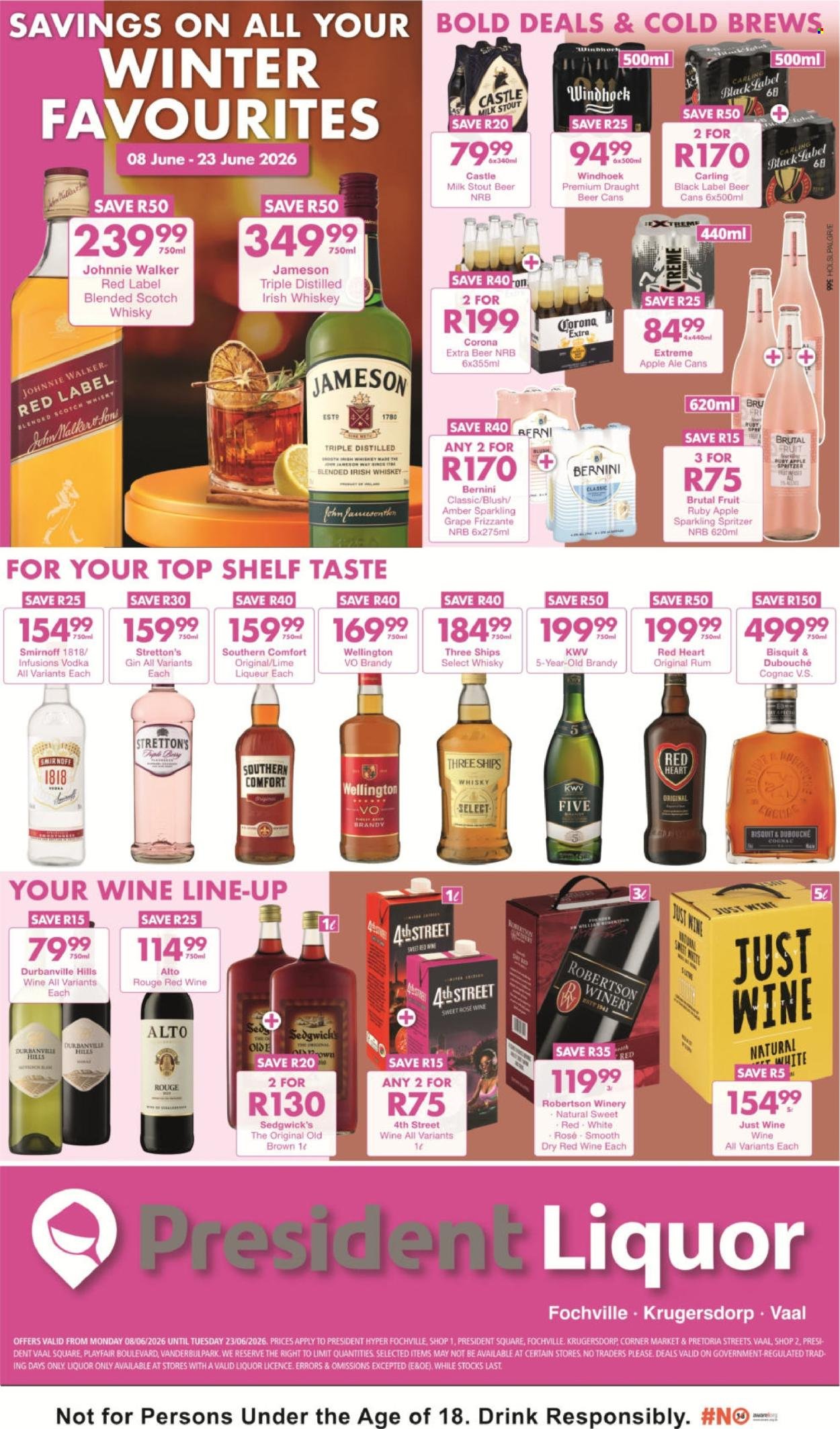 PRESIDENT HYPER specials - Liquor Specials