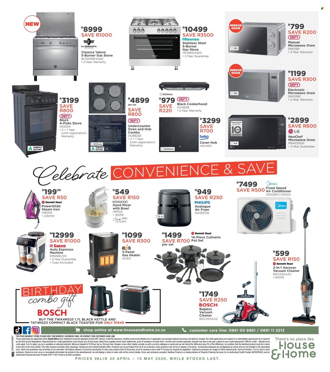 HOUSE & HOME specials - From Monday 20 Apr 2026 (2026-04-20 - 2026-05-10) | 8