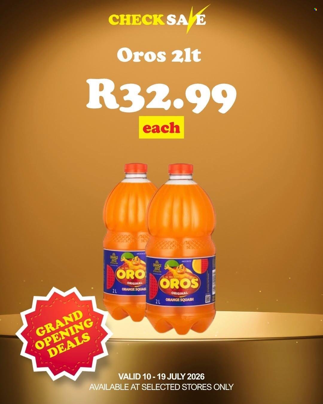 CHECK SAVE specials - From Friday 10 Jul 2026