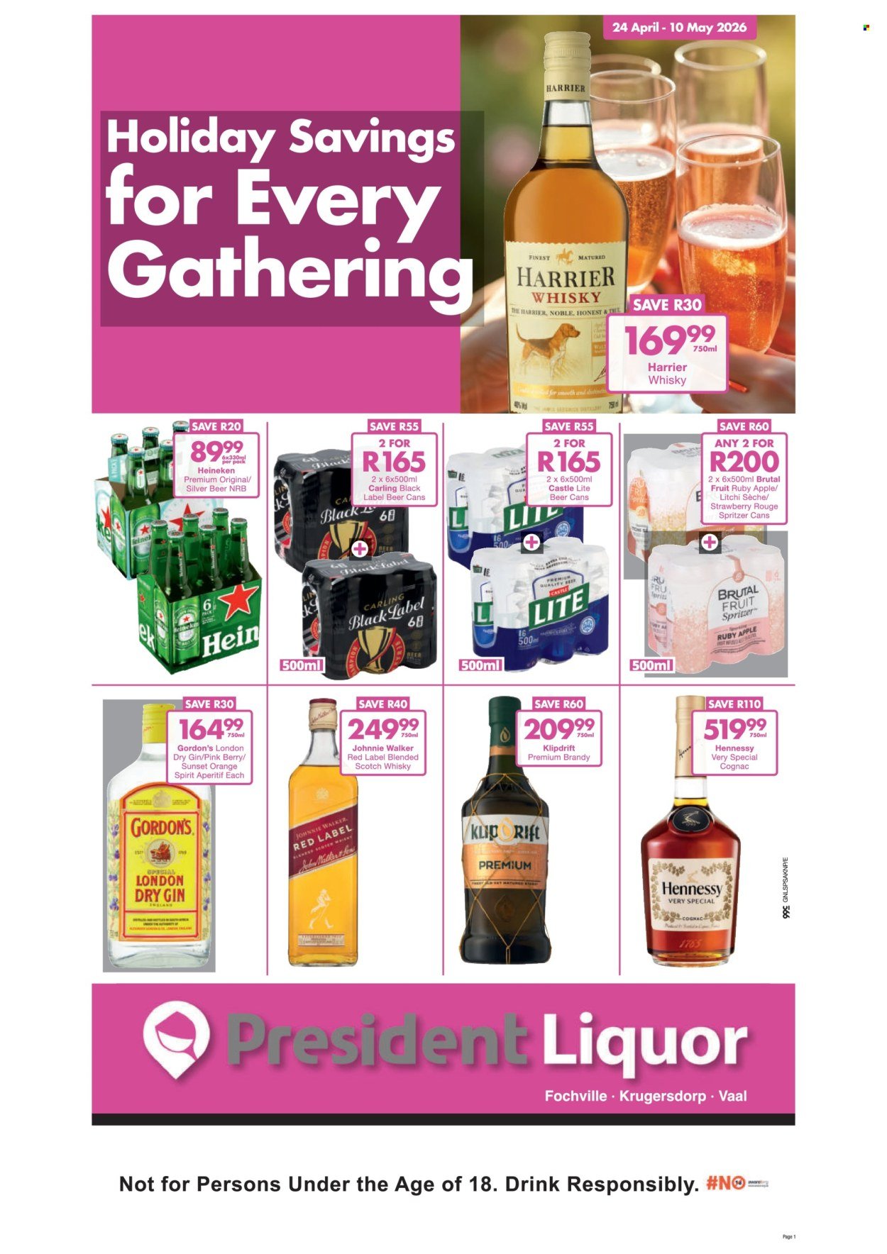 PRESIDENT HYPER specials - Liquor sale (2026-04-24 - 2026-05-10) | 1