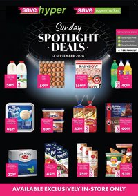 SAVE specials - From Sunday 13 Sept 2026
