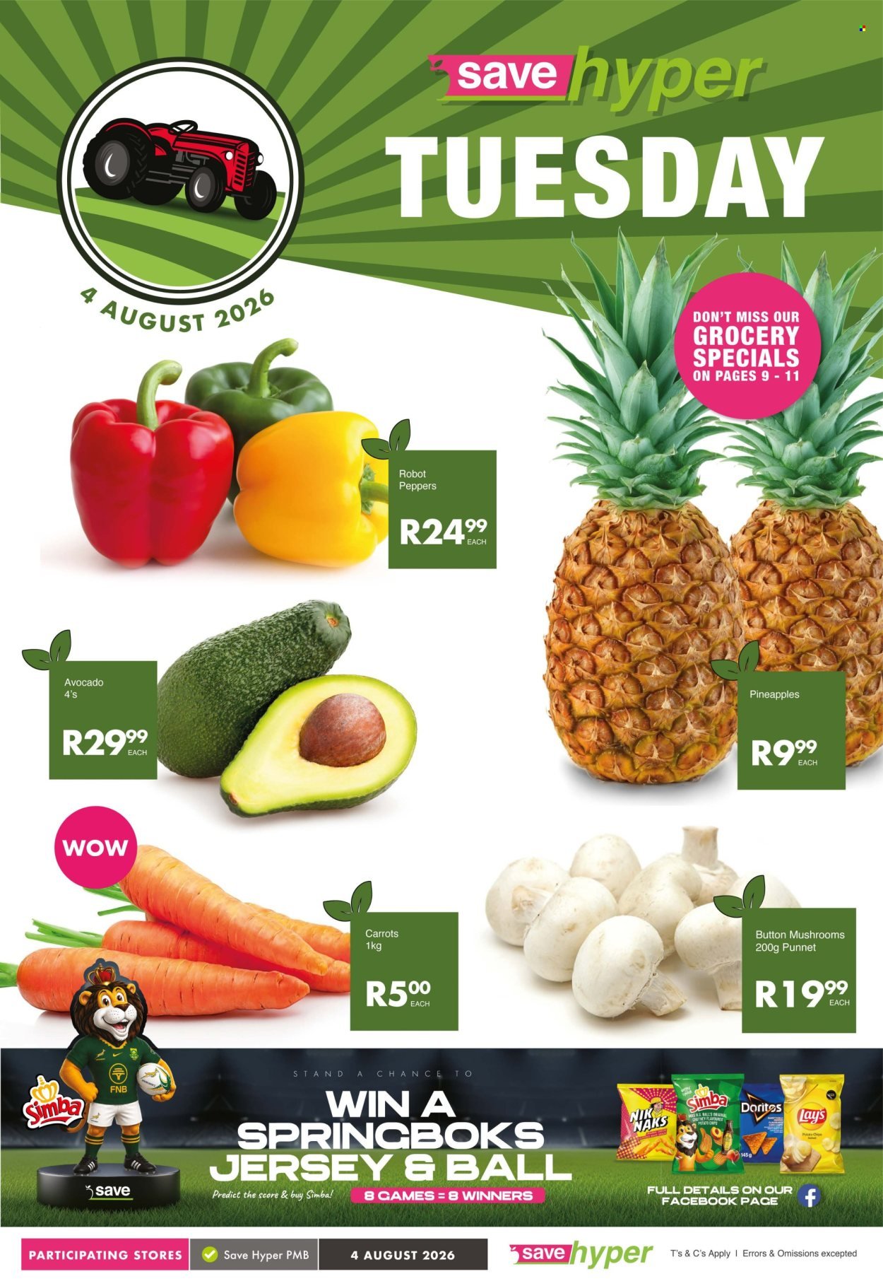 SAVE specials - From Tuesday 4 Aug 2026