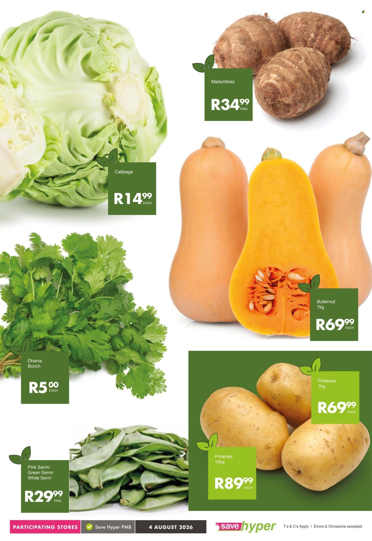SAVE specials - From Tuesday 4 Aug 2026