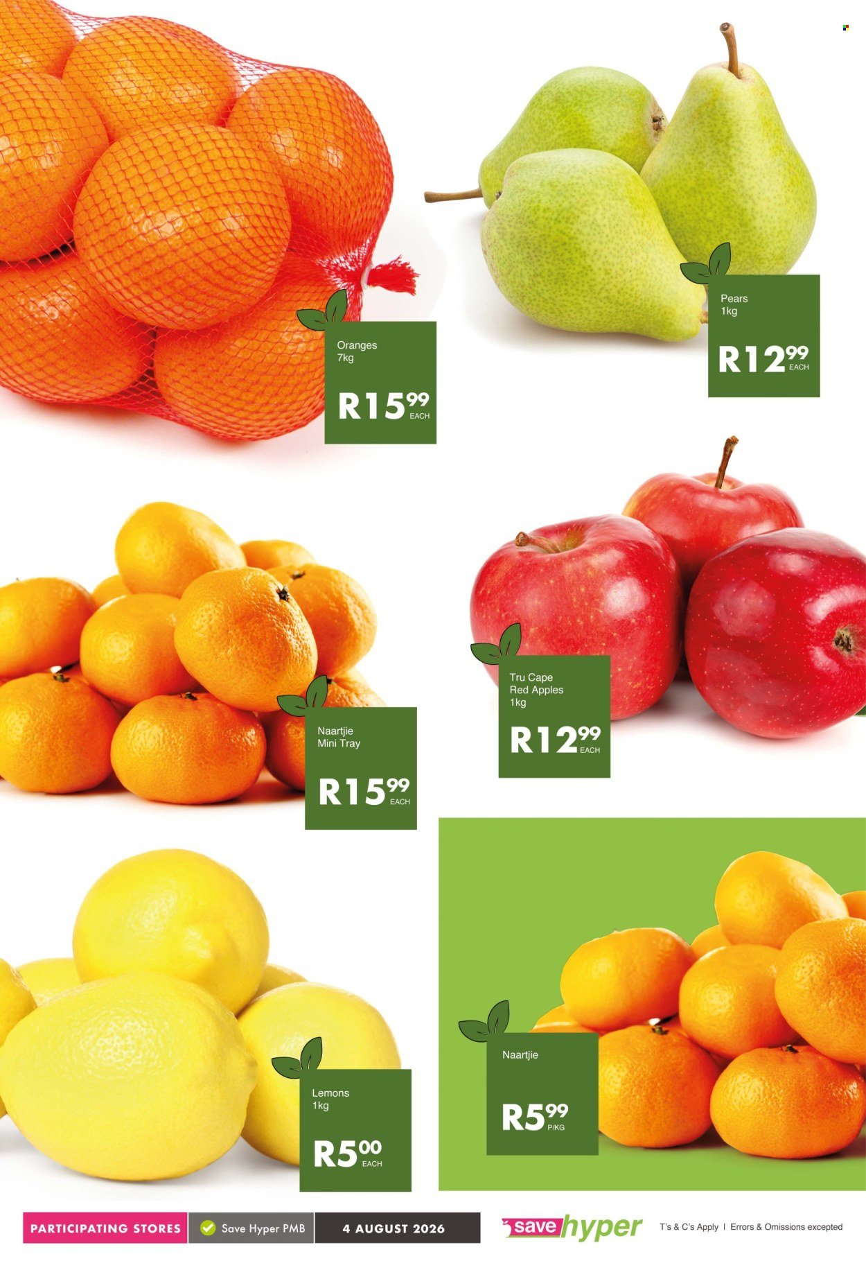 SAVE specials - From Tuesday 4 Aug 2026