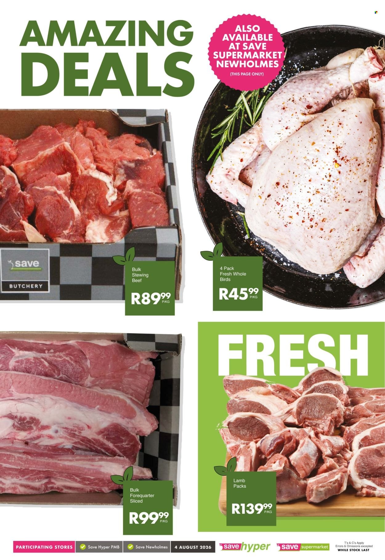 SAVE specials - From Tuesday 4 Aug 2026