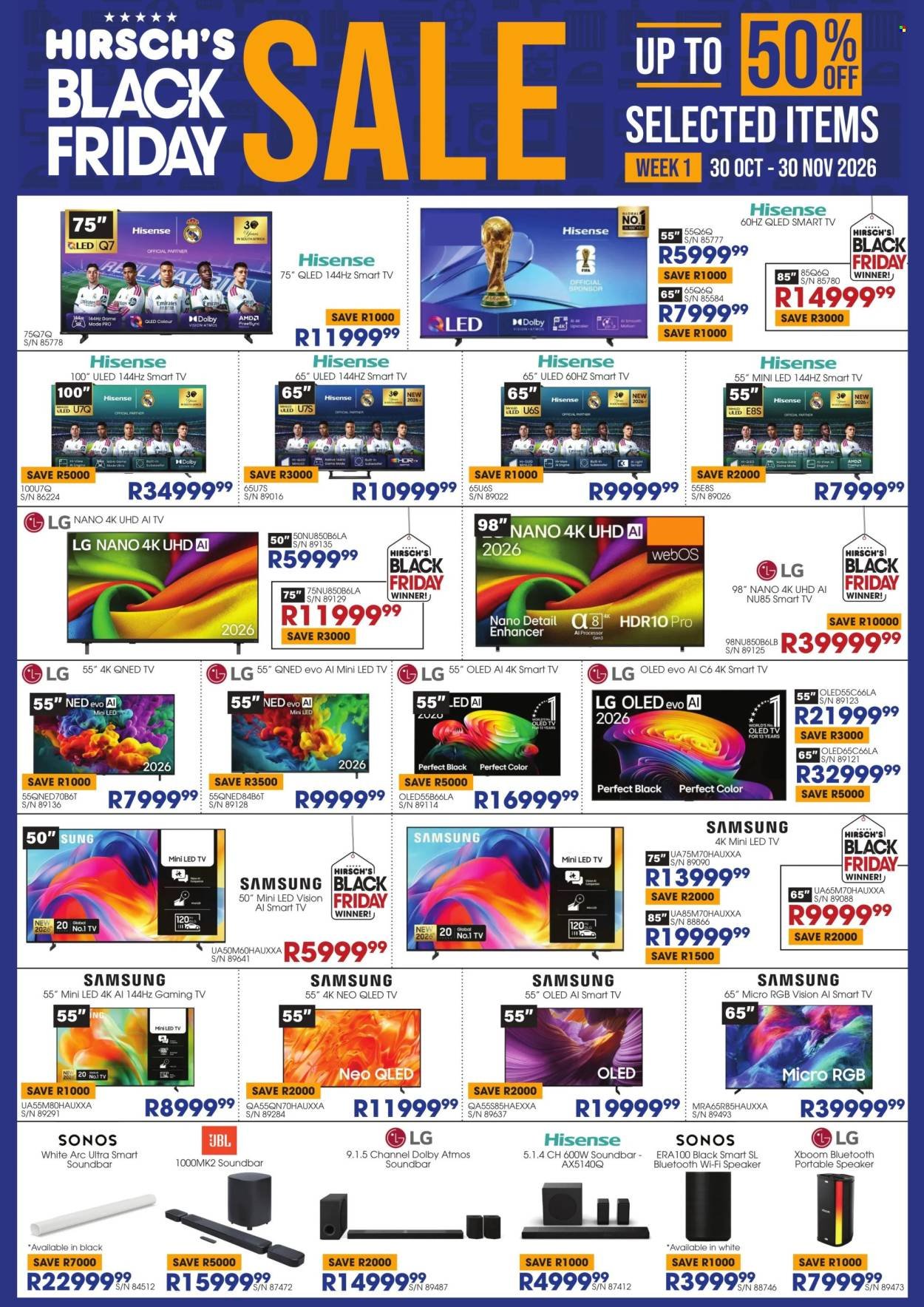 HIRSCH'S specials - From Friday 30 Oct 2026