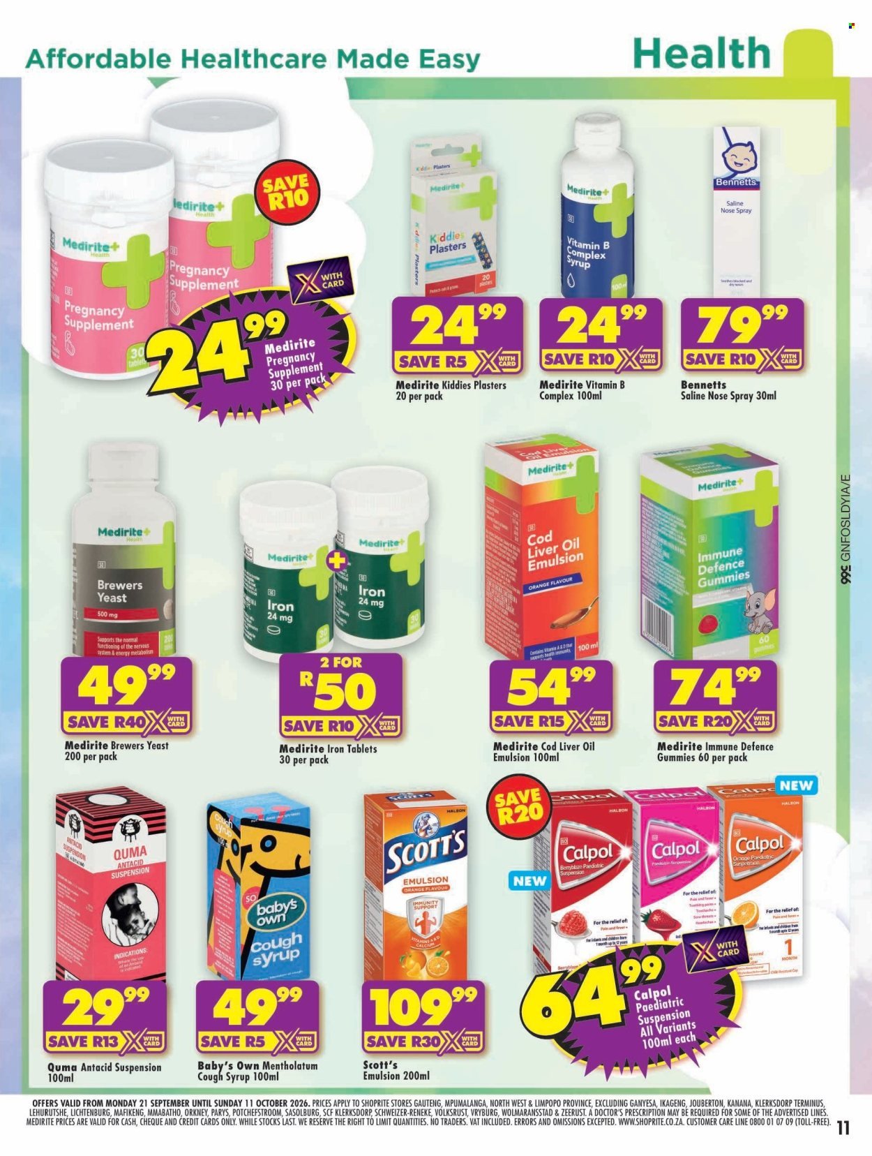SHOPRITE specials - Baby Savings Gauteng