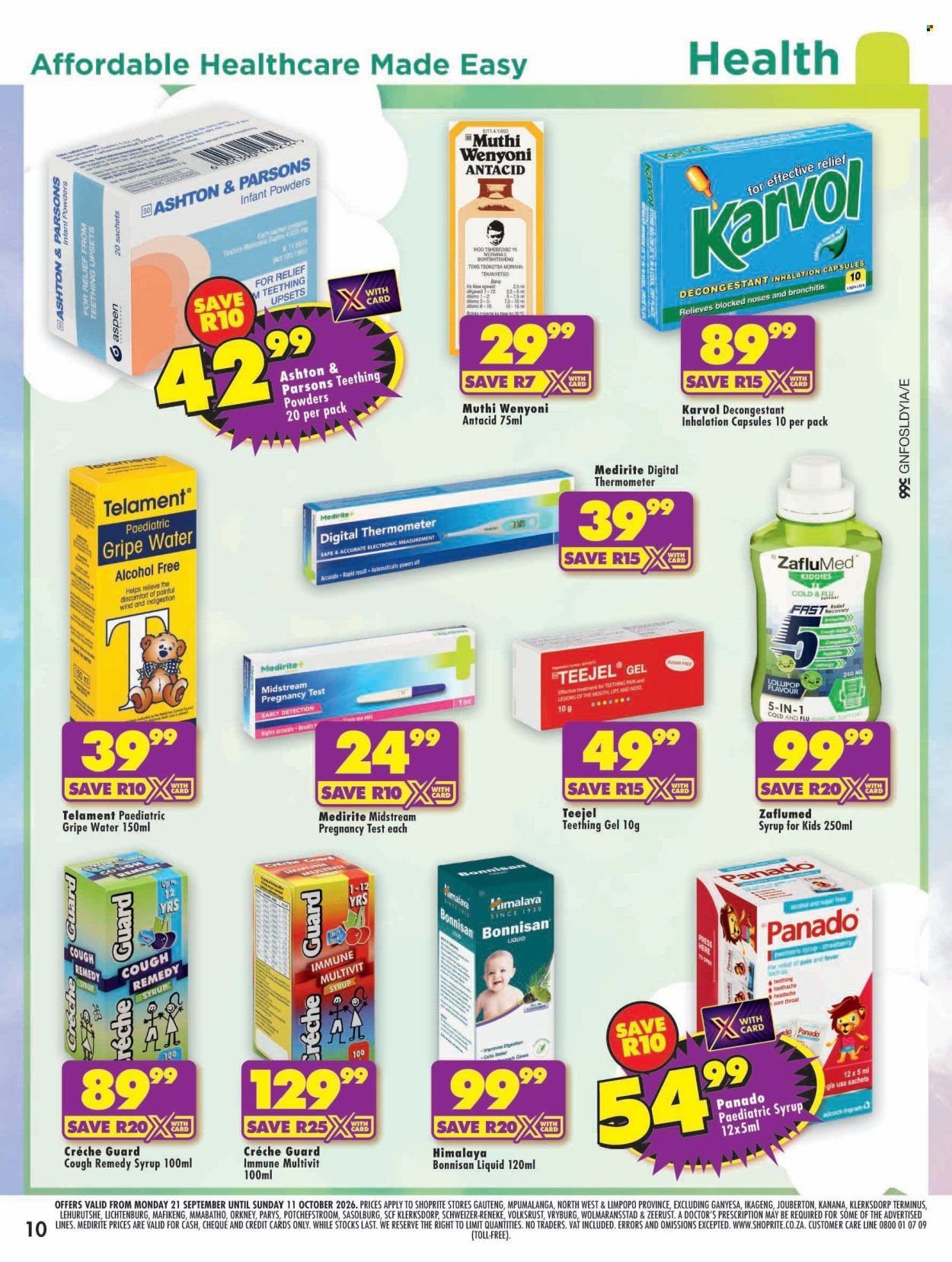SHOPRITE specials - Baby Savings Gauteng
