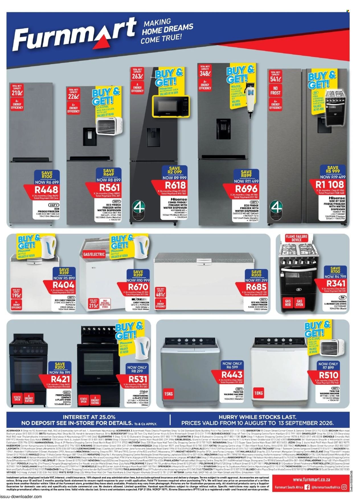 FURNMART specials - From Monday 10 Aug 2026