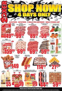 BOXER specials - GP 4 Days Only!