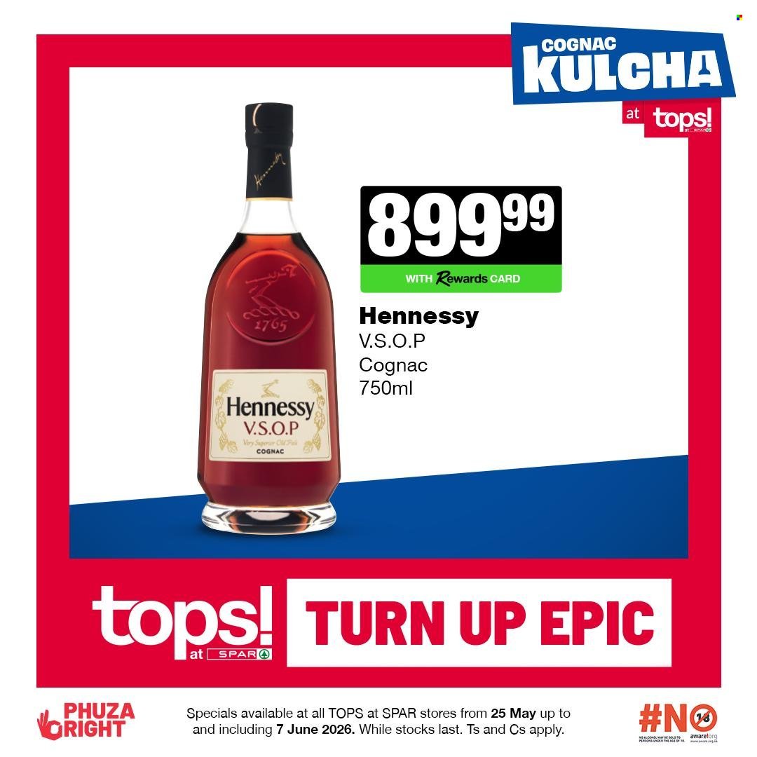 TOPS AT SPAR specials - Cognac kulcha