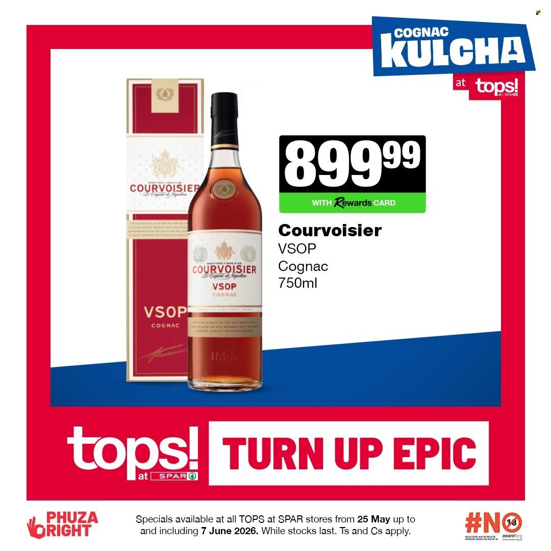 TOPS AT SPAR specials - Cognac kulcha