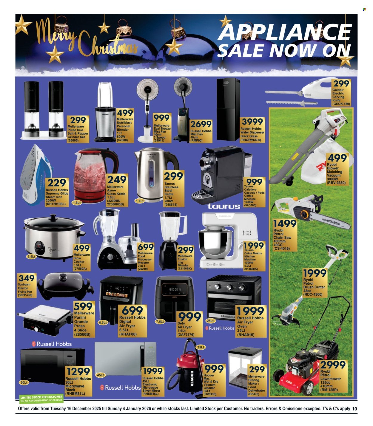 PRESIDENT HYPER specials - Appliances Sales (2025-12-16 - 2026-01-04) | 1