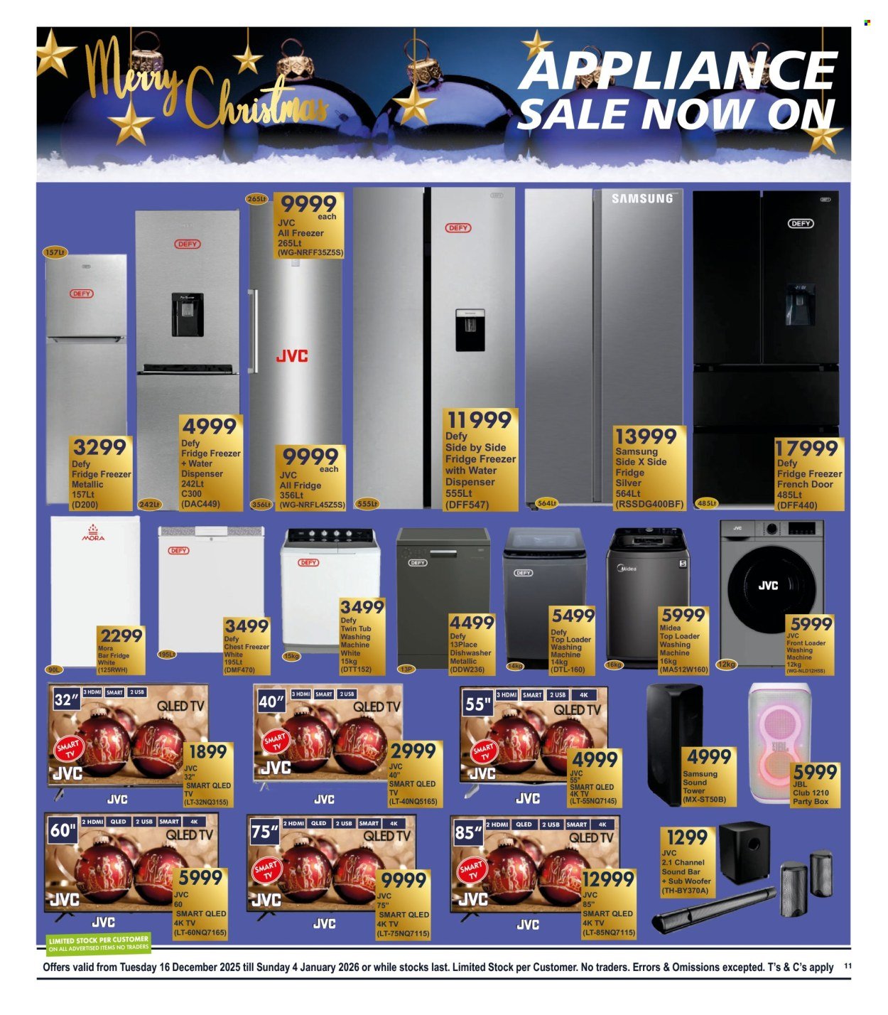 PRESIDENT HYPER specials - Appliances Sales (2025-12-16 - 2026-01-04) | 2