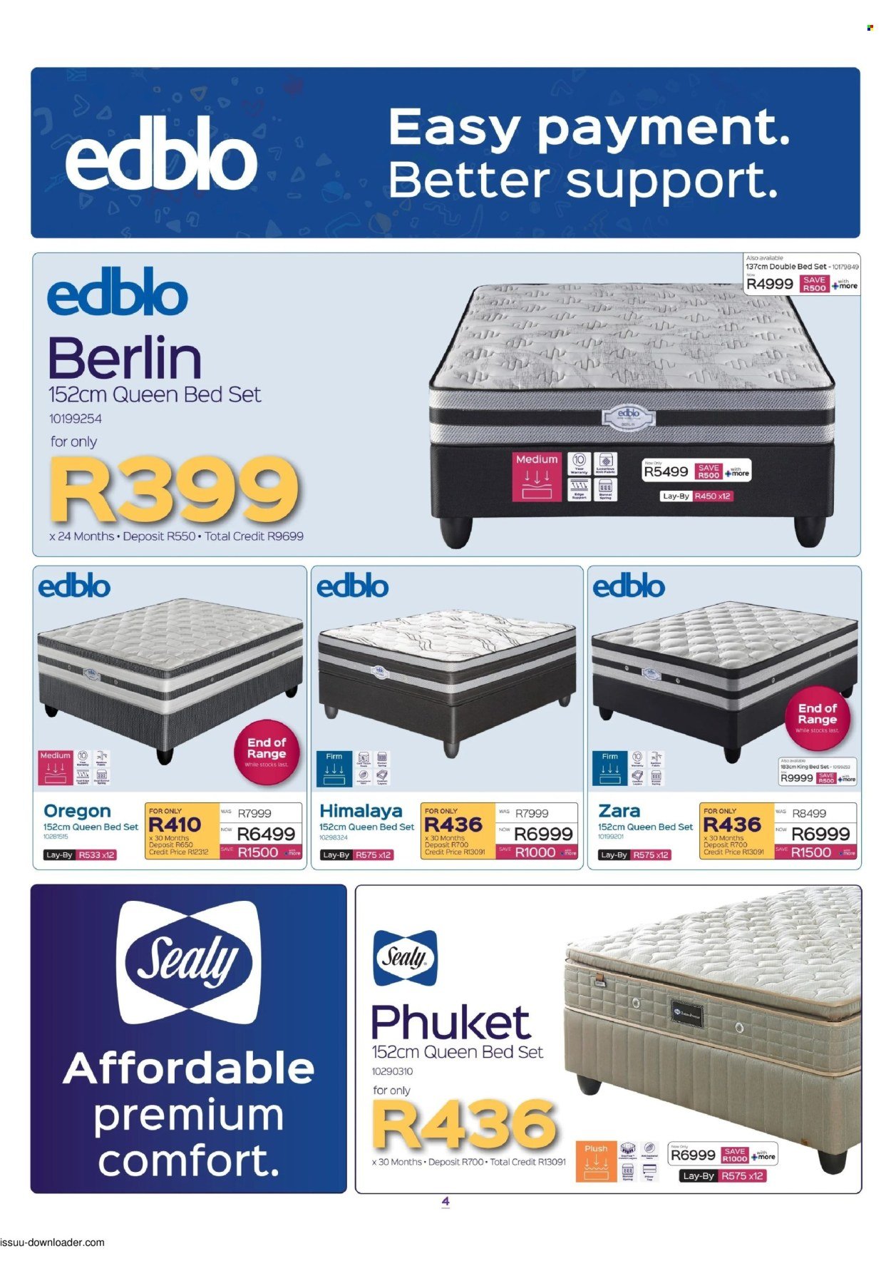 SLEEPMASTERS specials - From Thursday 17 Sept 2026
