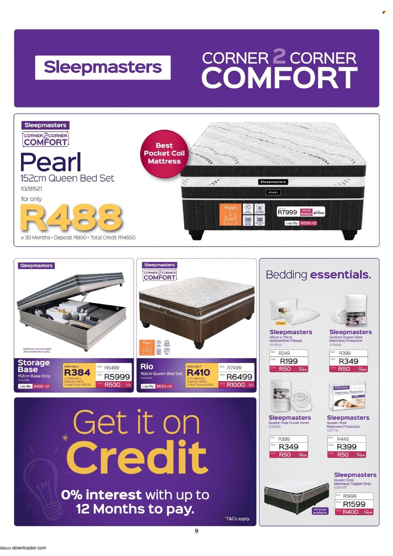 SLEEPMASTERS specials - From Thursday 17 Sept 2026