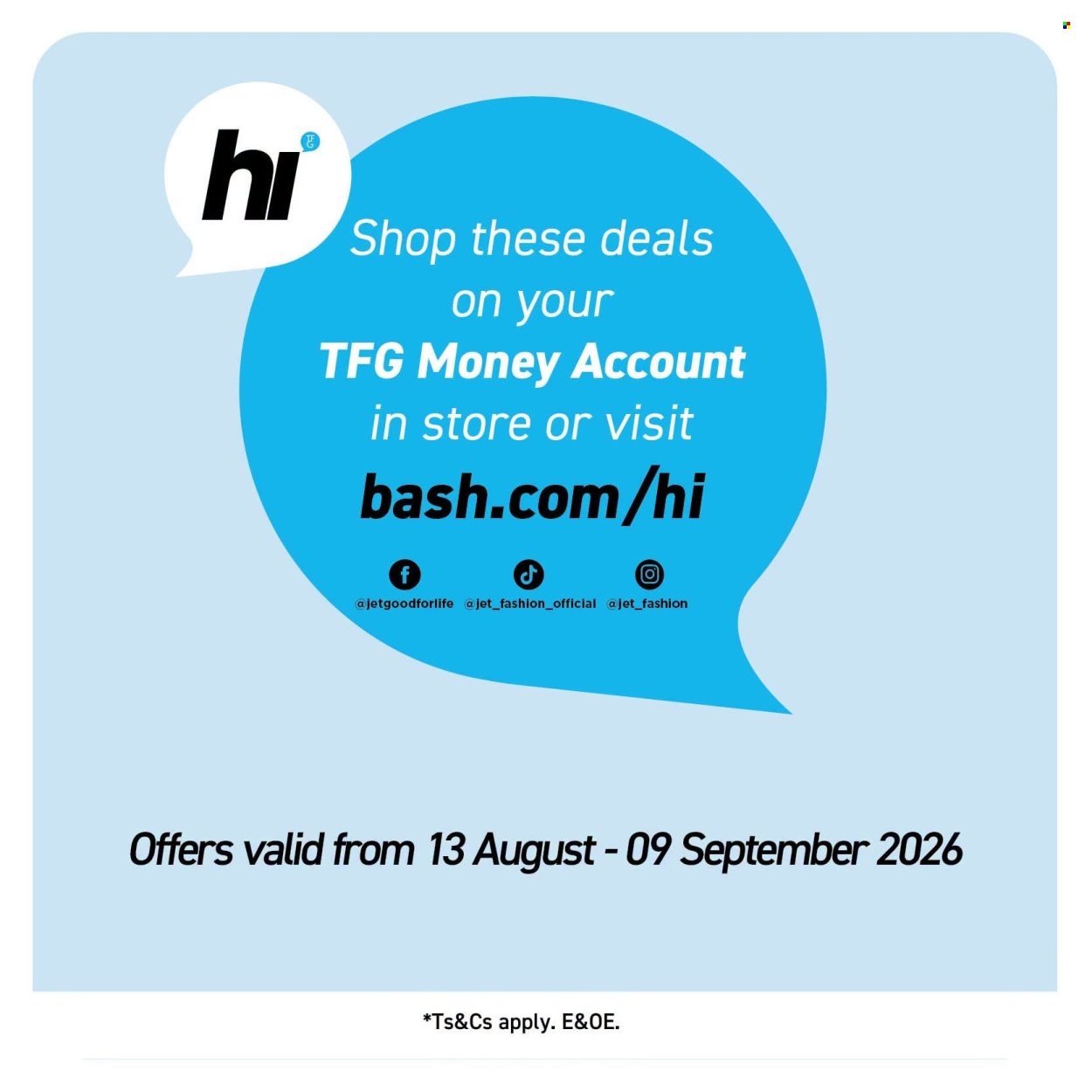 JET specials - Save on your Tech sale