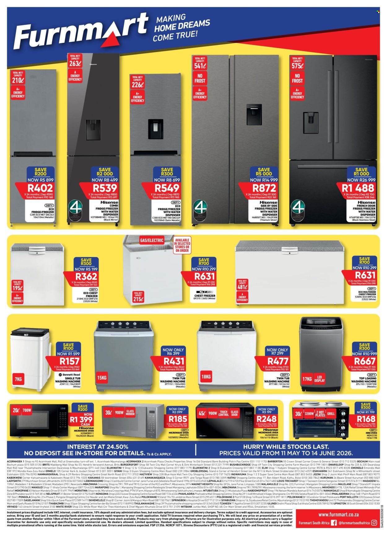 FURNMART specials - From Monday 11 May 2026