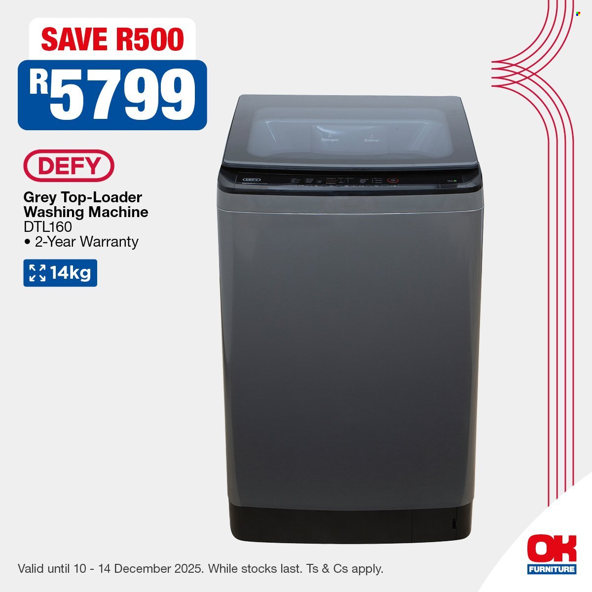 OK FURNITURE specials - From Wednesday 10 Dec 2025 (2025-12-10 - 2025-12-14) | 5