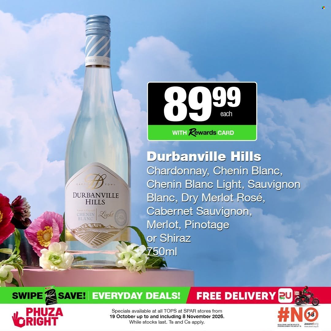 TOPS AT SPAR specials - Good times start with great deals