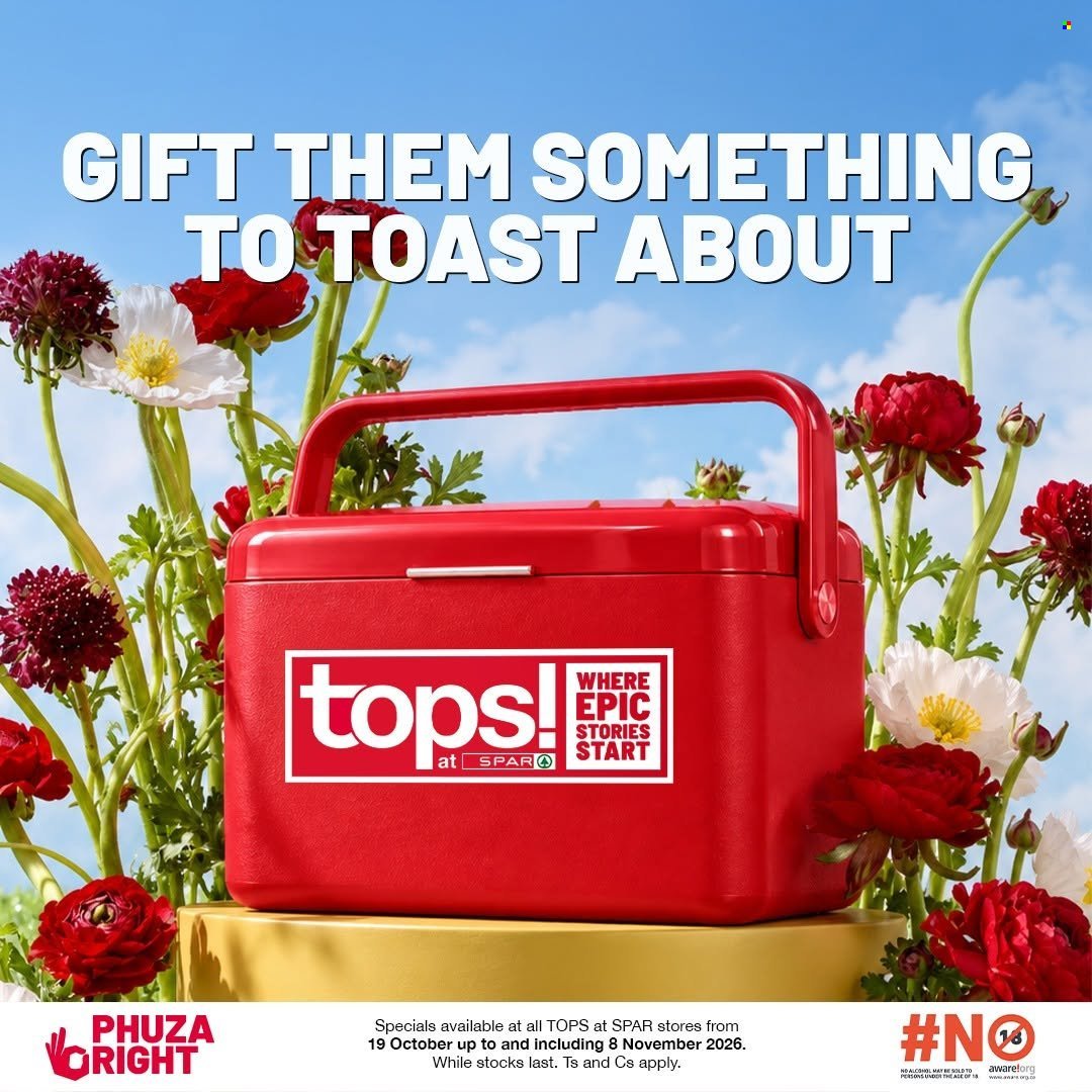 TOPS AT SPAR specials - Good times start with great deals