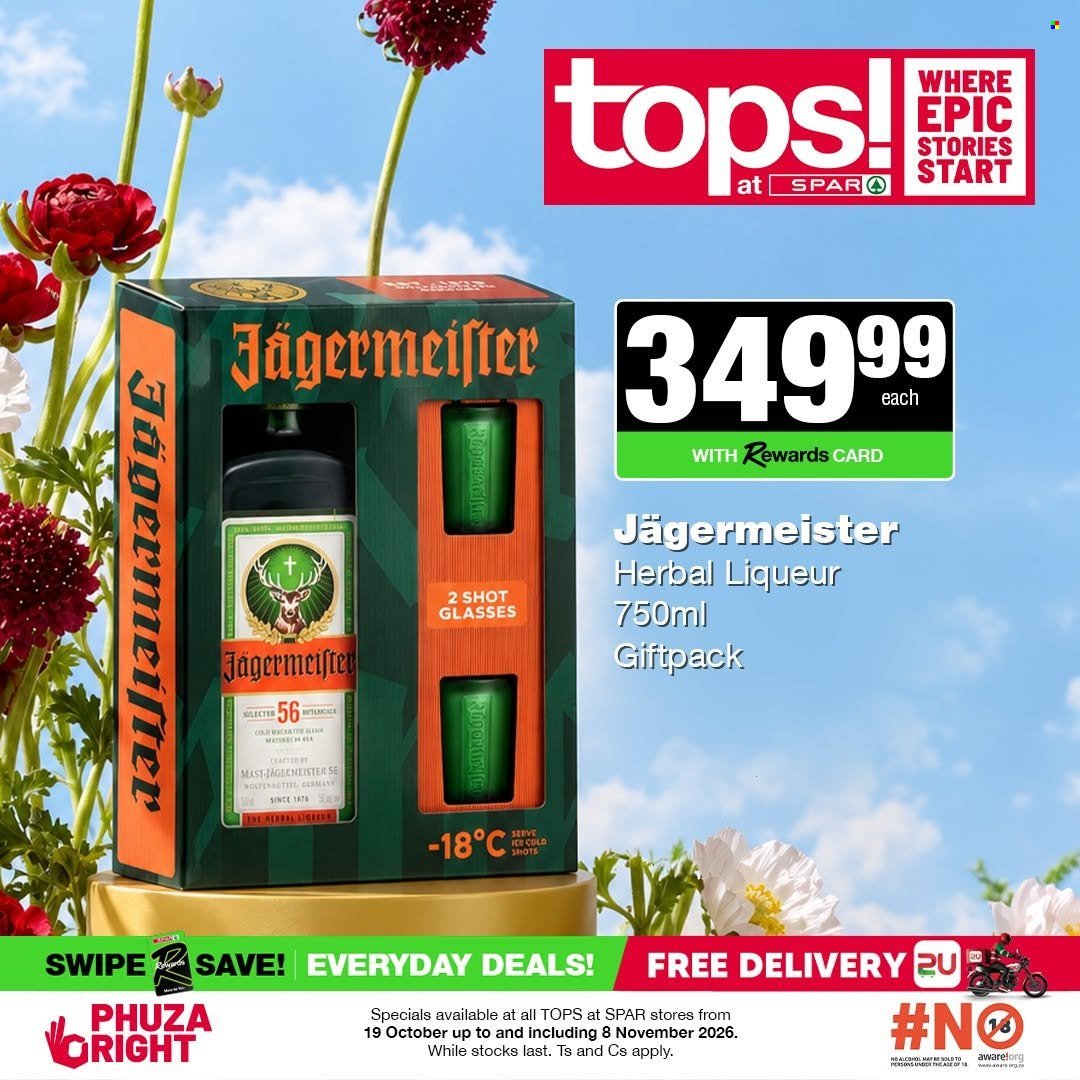 TOPS AT SPAR specials - Good times start with great deals