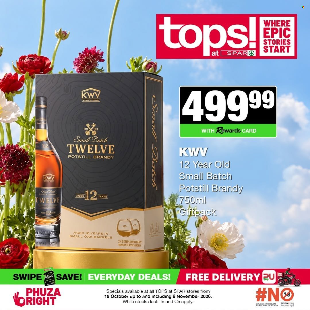 TOPS AT SPAR specials - Good times start with great deals