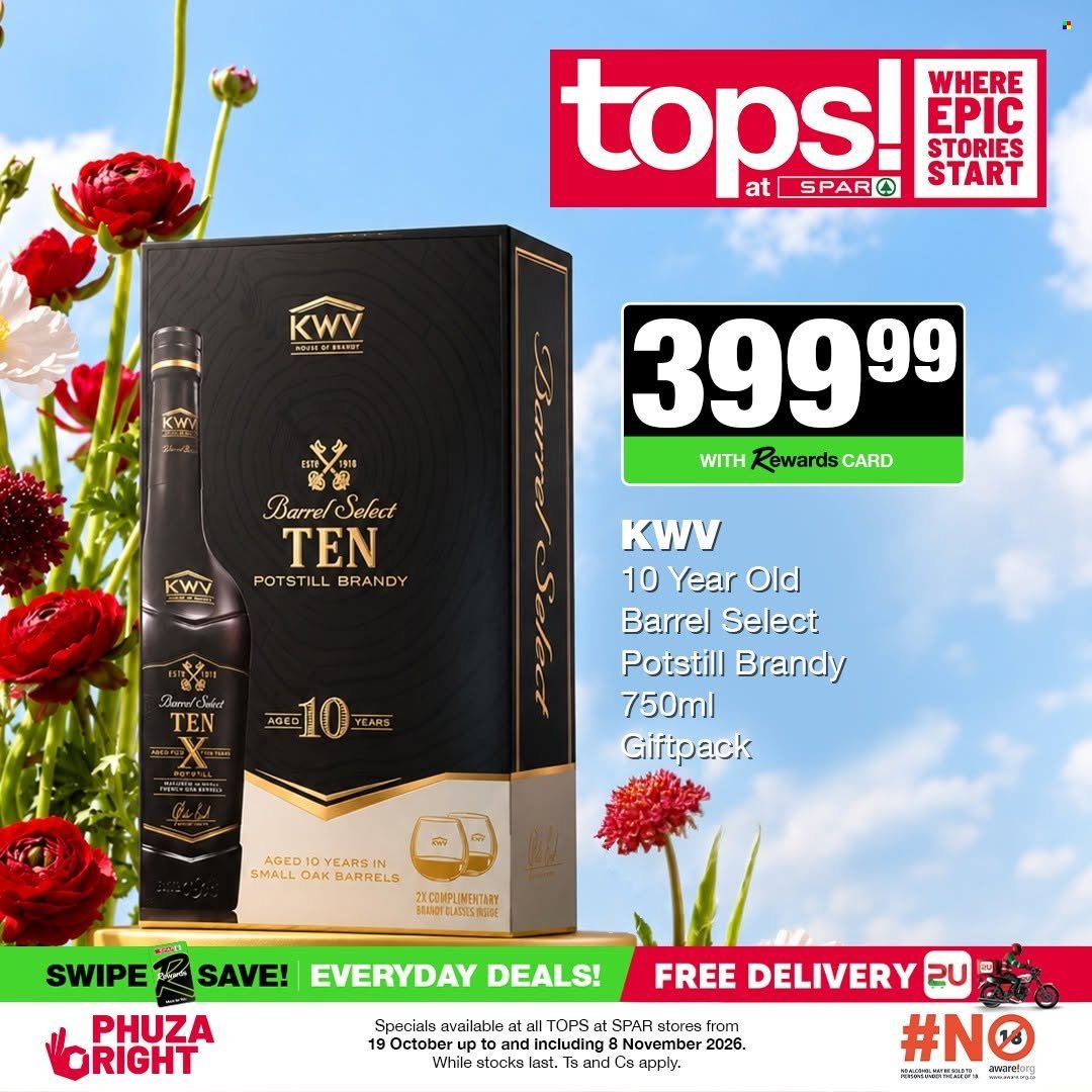 TOPS AT SPAR specials - Good times start with great deals