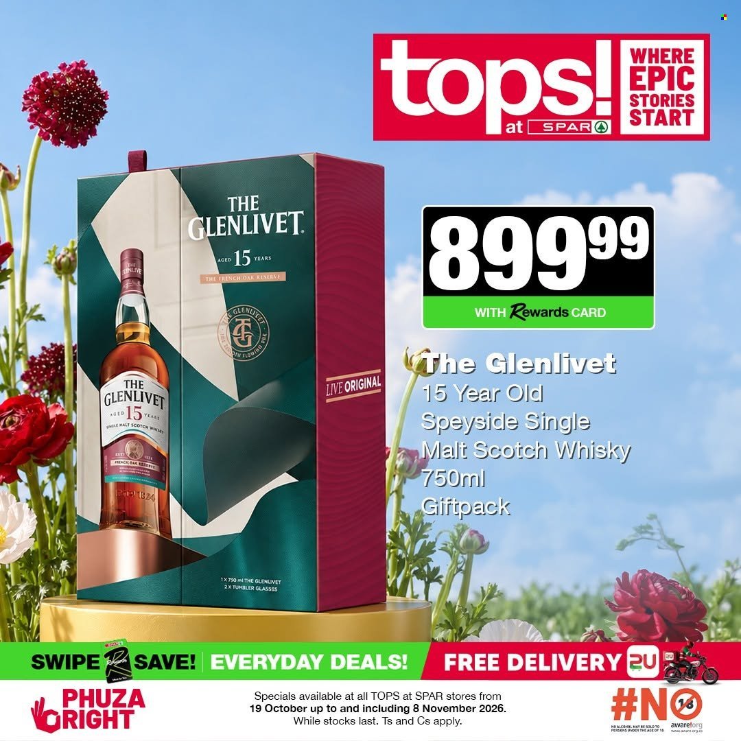 TOPS AT SPAR specials - Good times start with great deals
