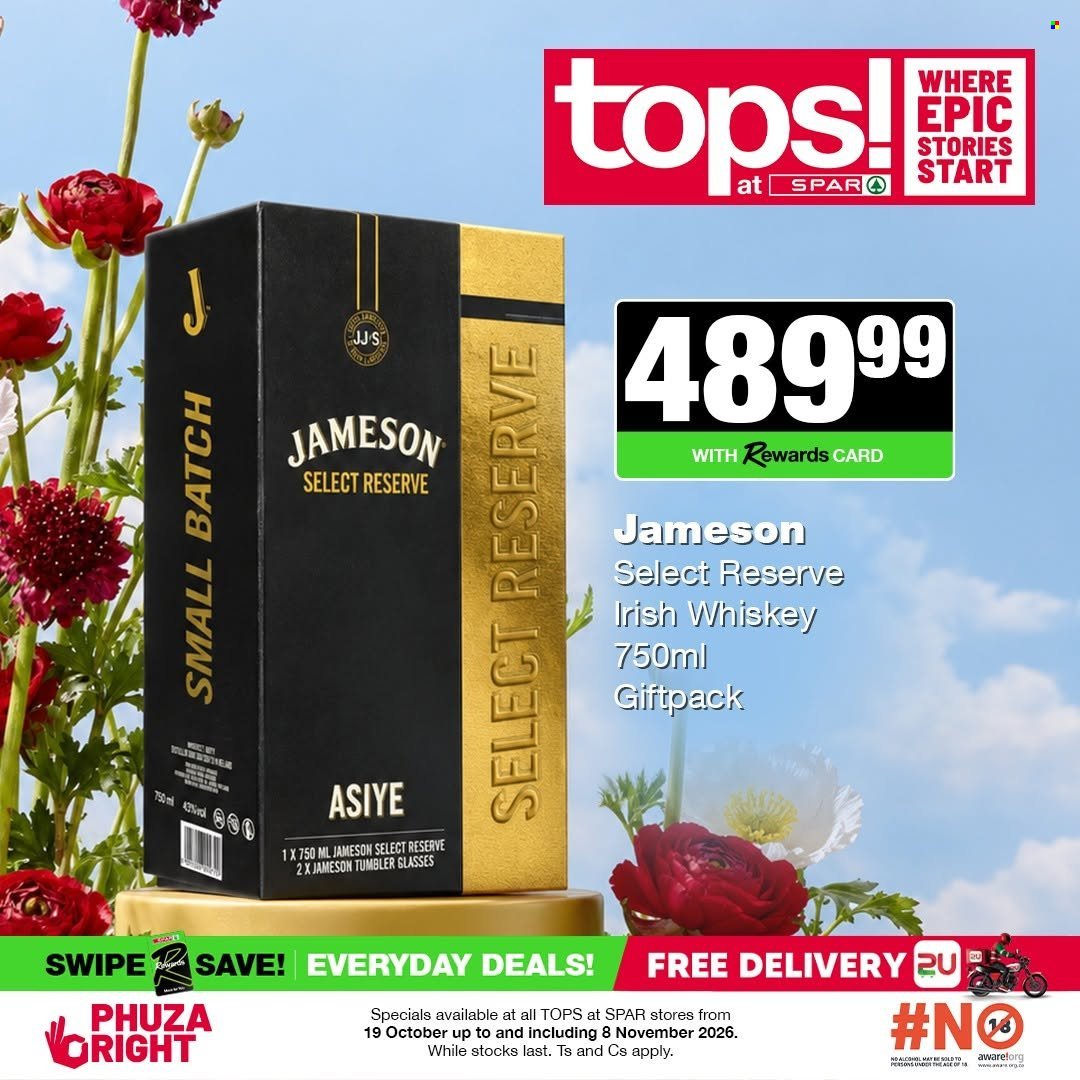 TOPS AT SPAR specials - Good times start with great deals
