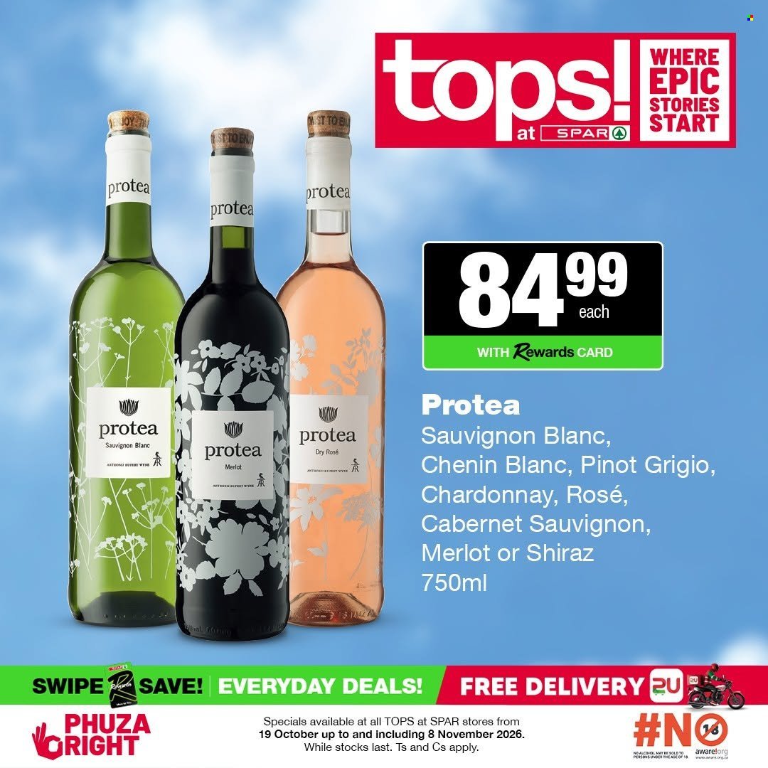 TOPS AT SPAR specials - Good times start with great deals