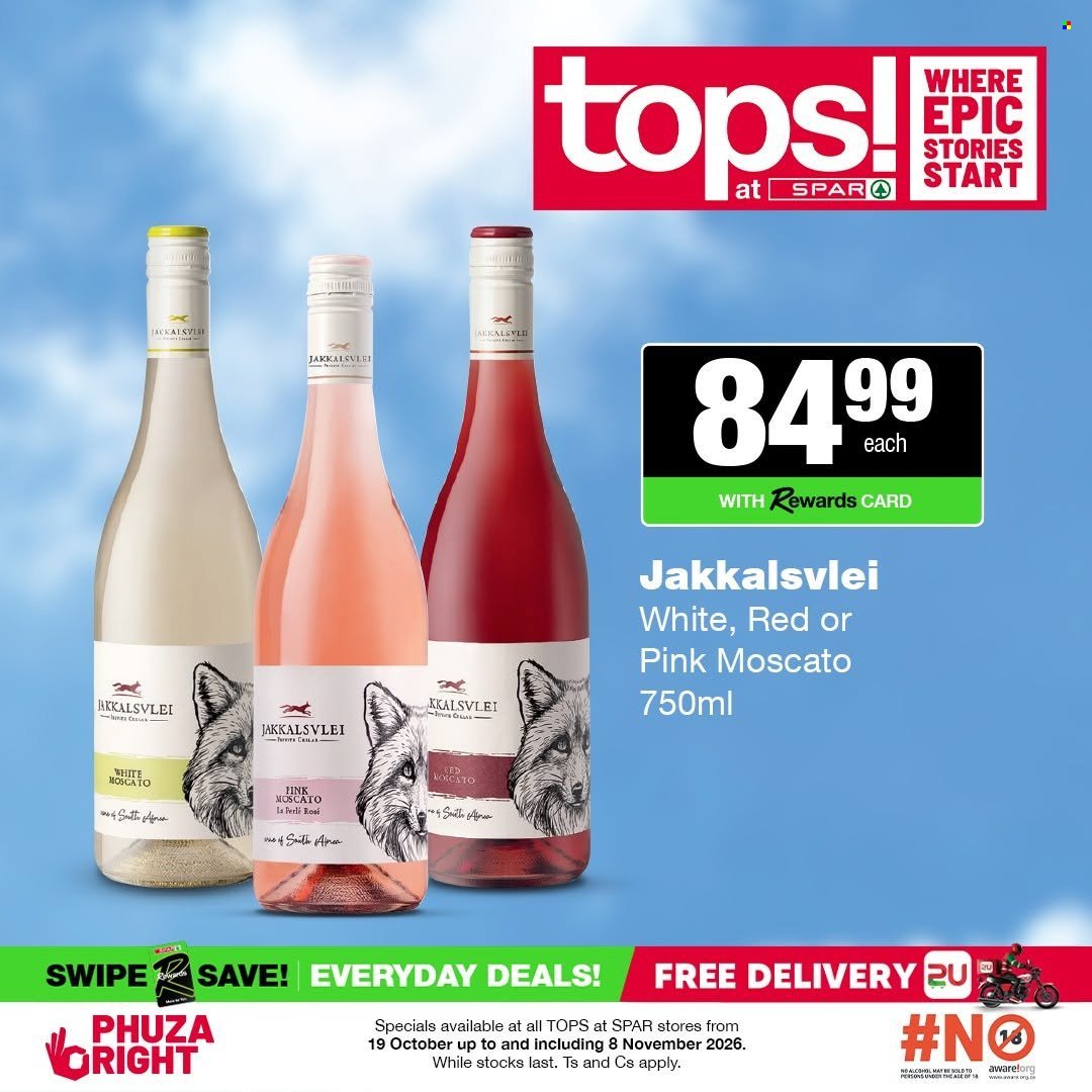 TOPS AT SPAR specials - Good times start with great deals