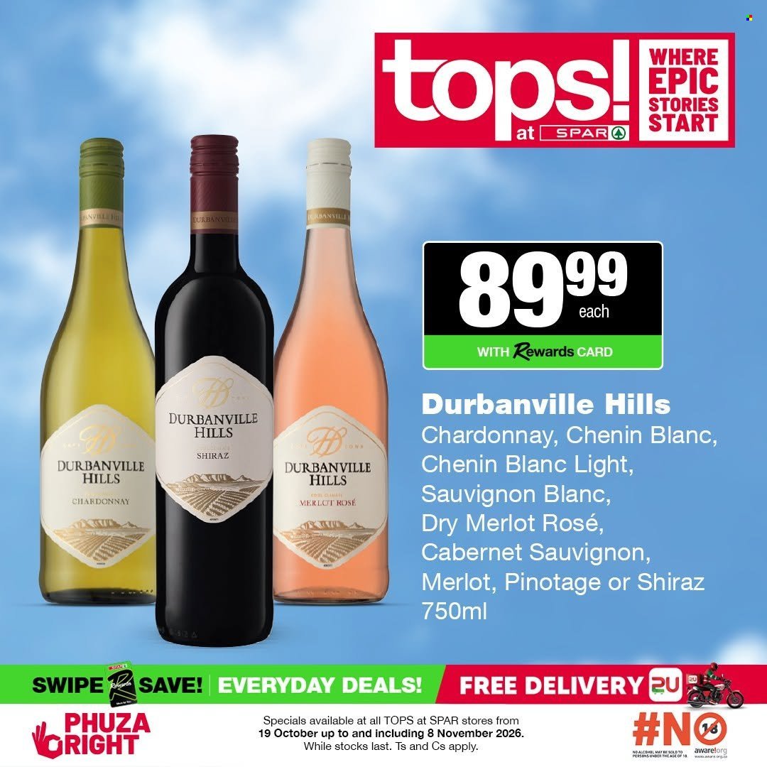 TOPS AT SPAR specials - Good times start with great deals
