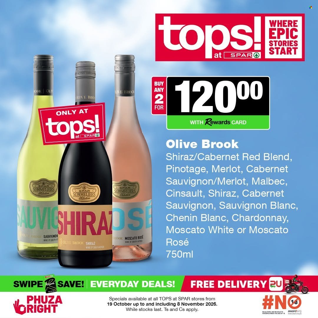 TOPS AT SPAR specials - Good times start with great deals