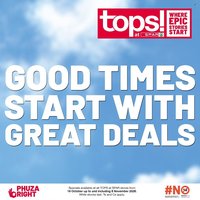 TOPS AT SPAR specials - Good times start with great deals
