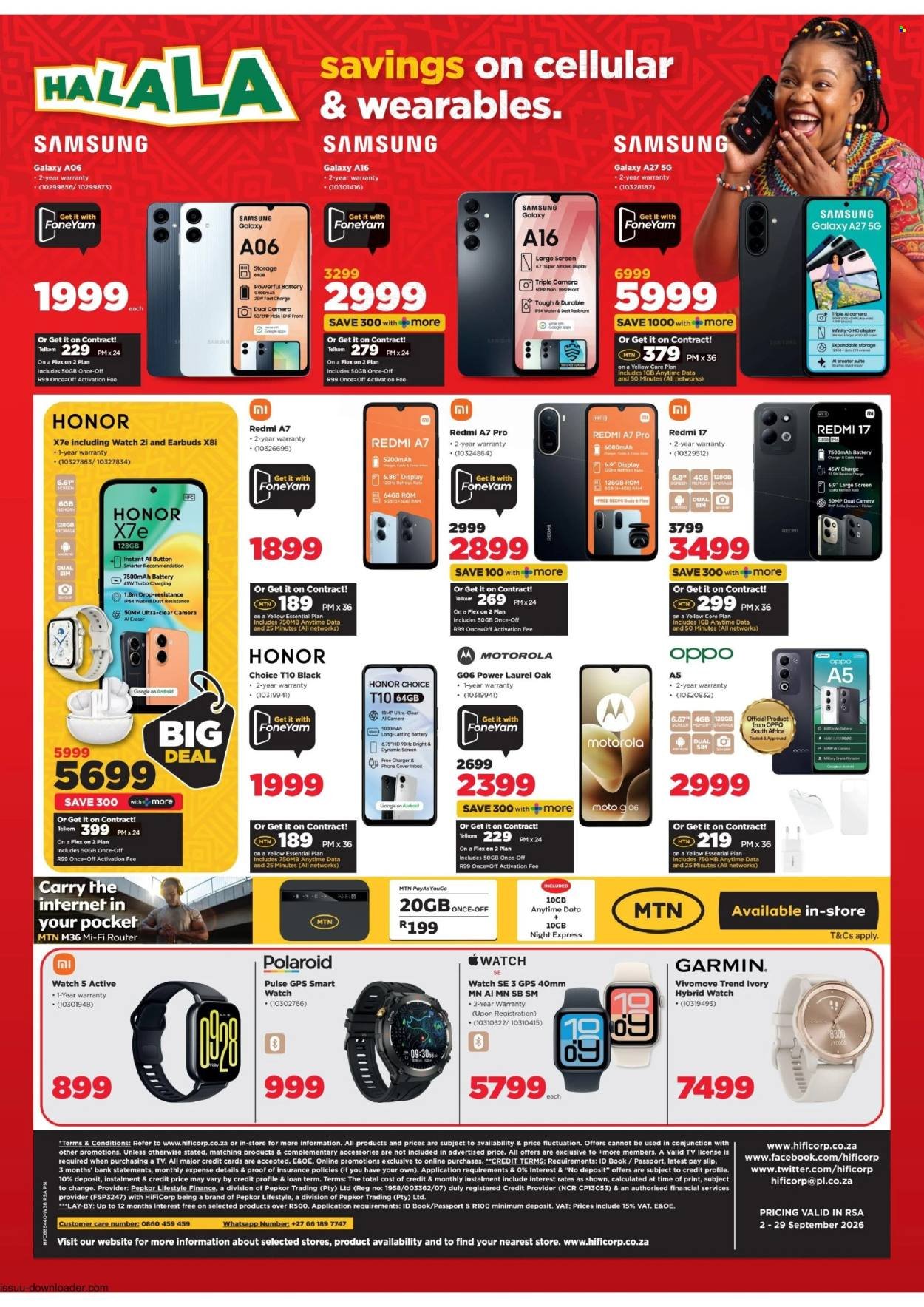HIFI CORP specials - From Wednesday 2 Sept 2026