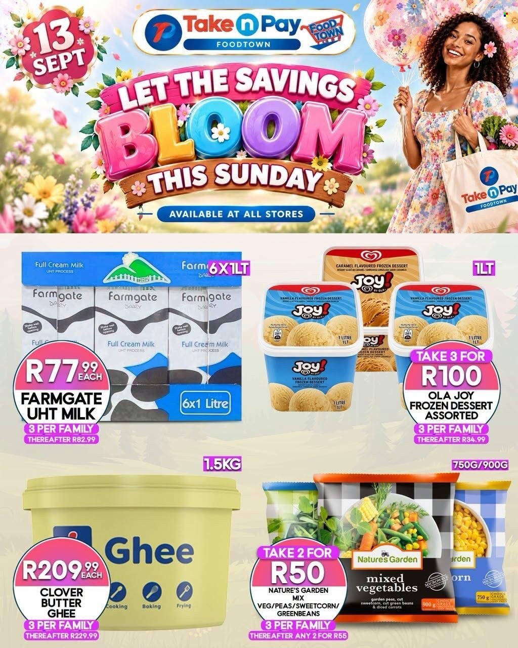 TAKE N PAY specials - From Sunday 13 Sept 2026