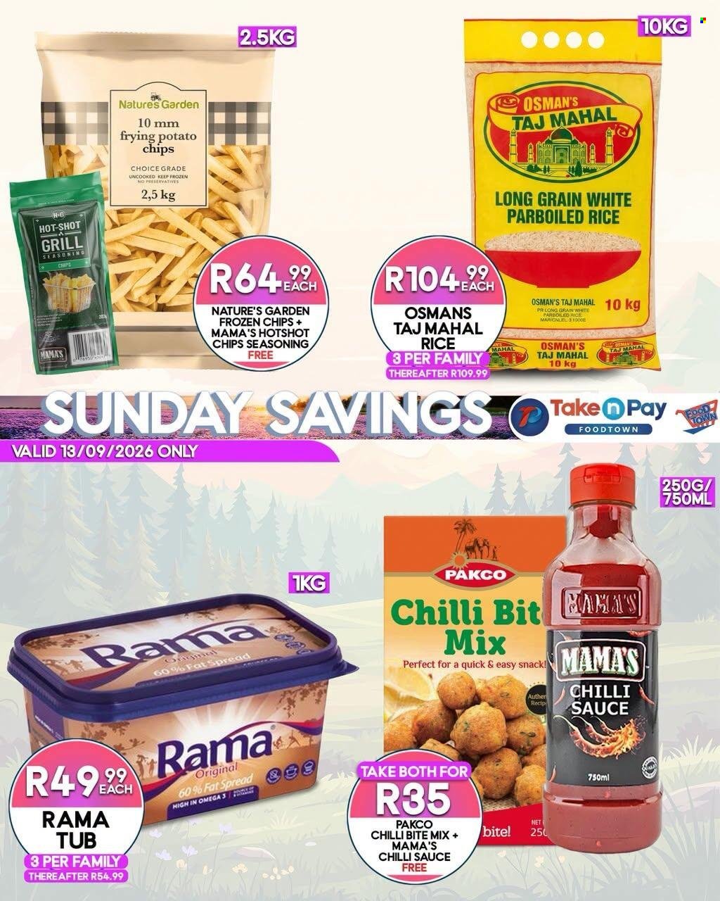 TAKE N PAY specials - From Sunday 13 Sept 2026