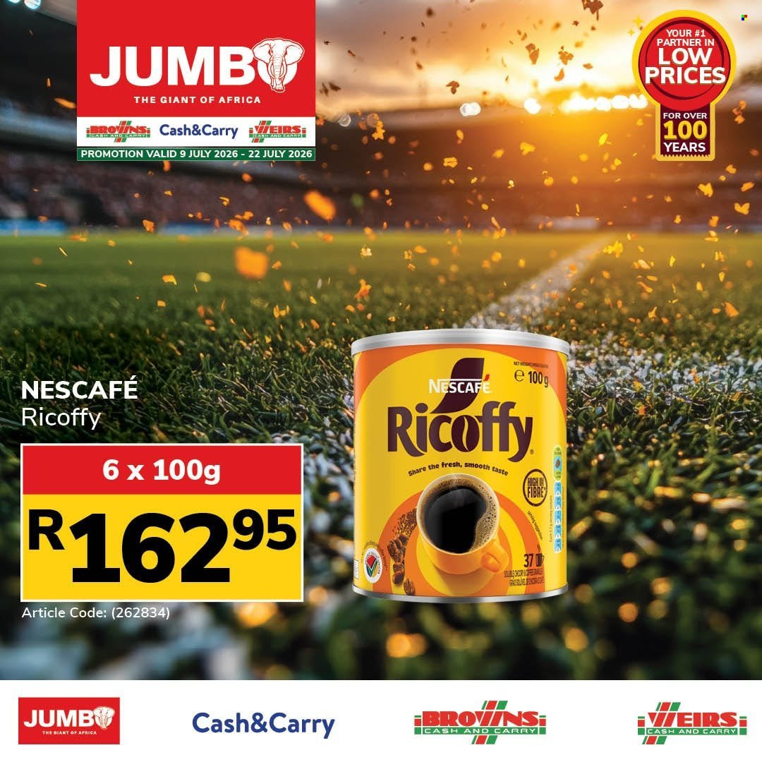 JUMBO CASH & CARRY specials - From Thursday 9 Jul 2026