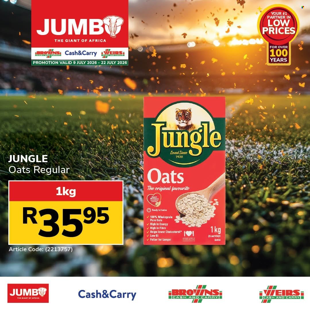 JUMBO CASH & CARRY specials - From Thursday 9 Jul 2026