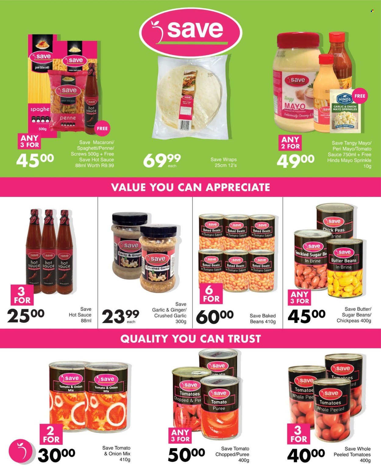 SAVE specials - From Thursday 25 Jun 2026
