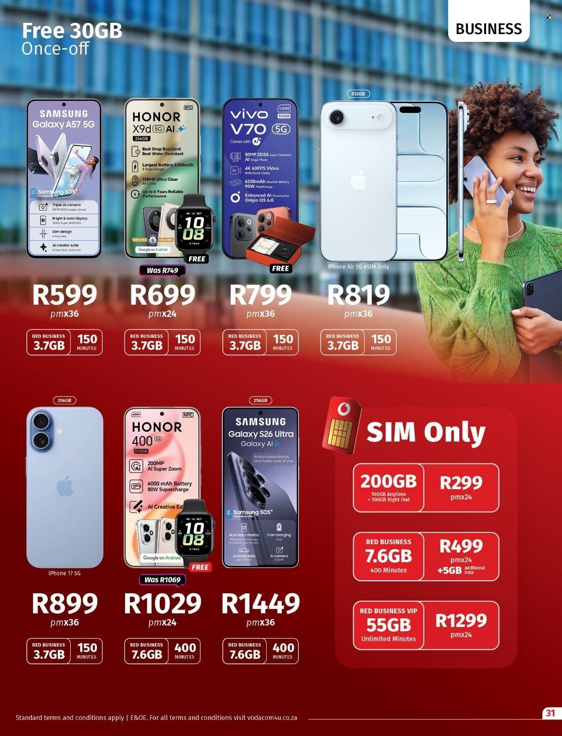 VODACOM specials - From Thursday 2 Apr 2026 (2026-04-02 - 2026-05-06) | 31