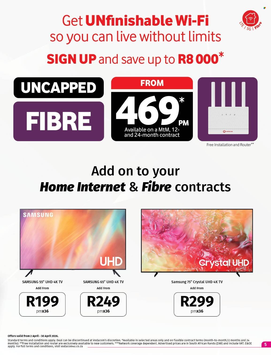 VODACOM specials - From Thursday 2 Apr 2026 (2026-04-02 - 2026-05-06) | 5