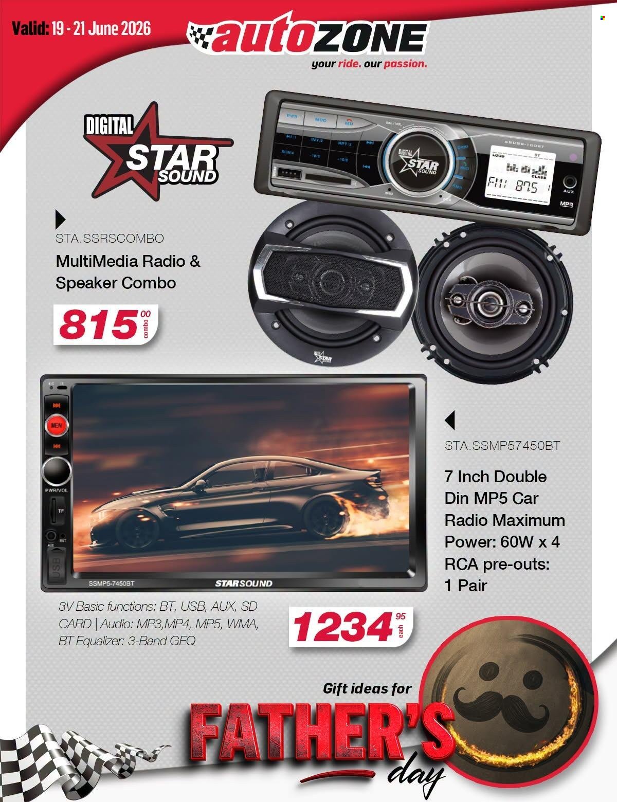 AUTOZONE specials - Father’s Day gifting ideas