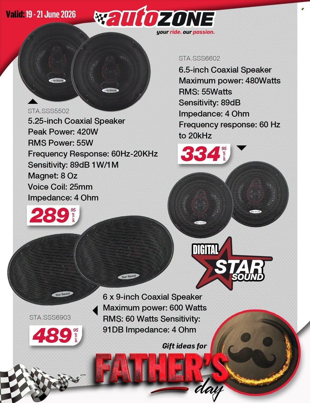 AUTOZONE specials - Father’s Day gifting ideas