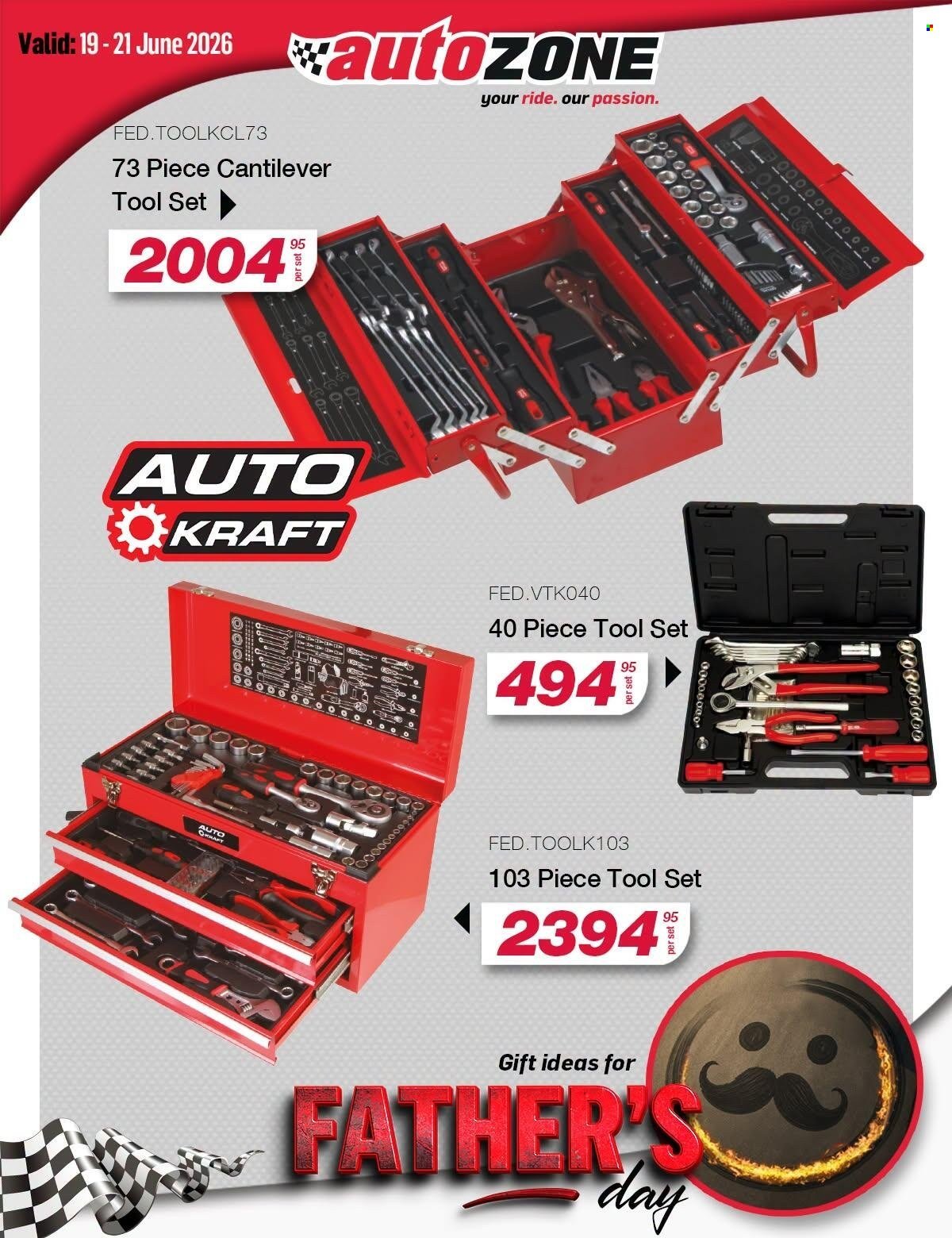 AUTOZONE specials - Father’s Day gifting ideas