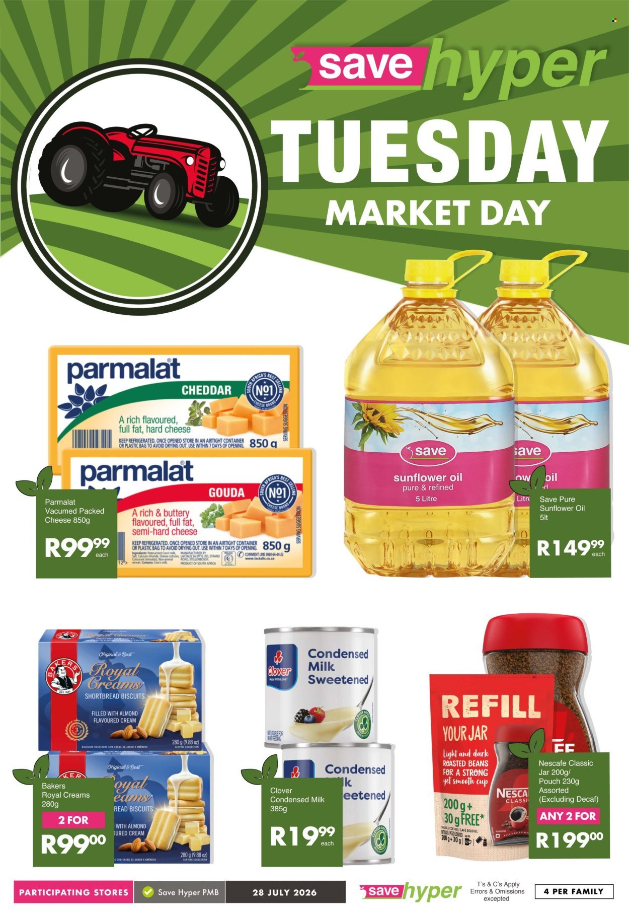 SAVE specials - From Tuesday 28 Jul 2026