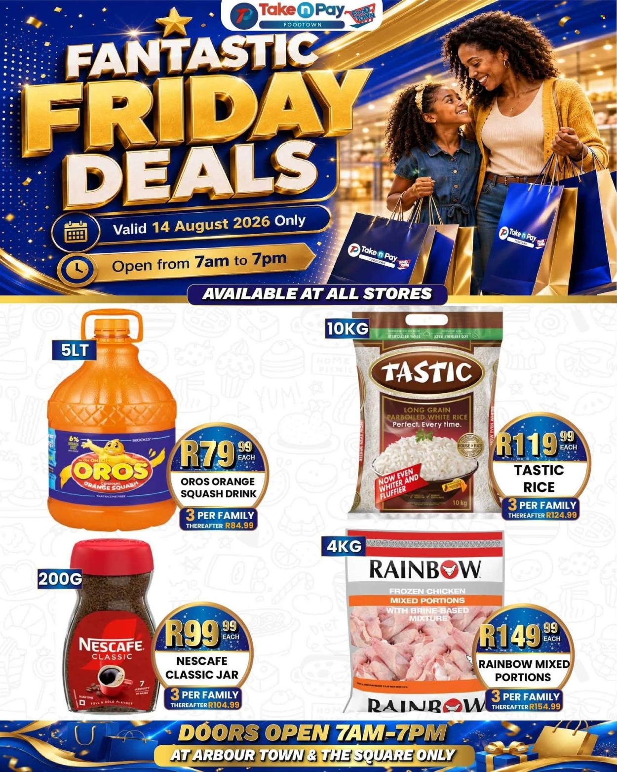 TAKE N PAY specials - From Friday 14 Aug 2026
